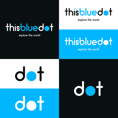 Design Logo for our new travel blog This Blue Dot - thisbluedot.com Design by Runic Pixel