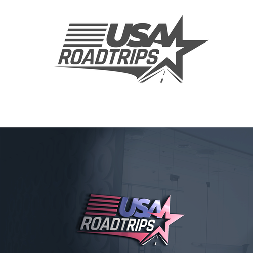 Roadtrip! Fun logo design for shuttles. Design by Dan_Tangerine