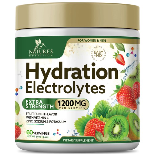 Hydration Electrolytes Design Needed for Nature's Nutrition Design by Black-Pepper