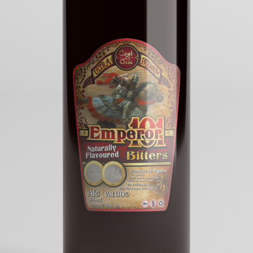 An eye catching label design Design by rendy_