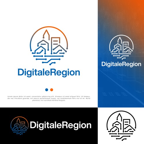 Meaningful and creative logo for our new project "Digital Region" Design by jnc