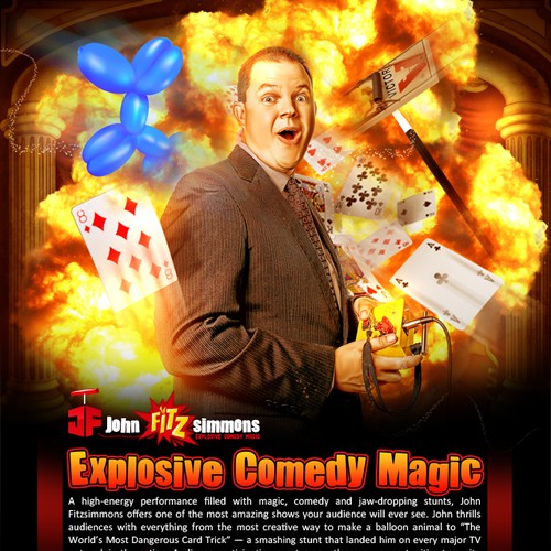 EXPLOSIVE Comedy Magic Poster needs YOUR creative skills!!! Design by IMAGEinationgfx