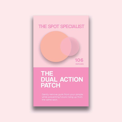 Pimple Patch PACKAGING to appeal to FEMALE BEAUTY user Design by 04kk graphics