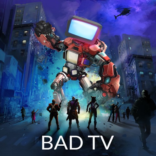 Bad Tv EP Artwork Design by Rey Brava