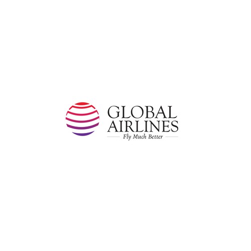 Take off! A Brand New Global Airline logo! Design by reflect the style ™