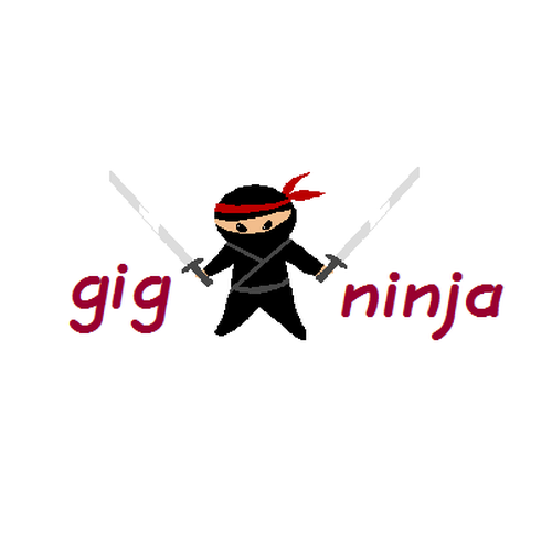 GigNinja! Logo-Mascot Needed - Draw Us a Ninja Design by Mrdith