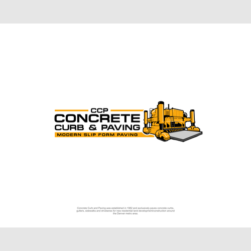 Concrete Curb and Paving- Modern Slipform Paving Subcontractor Design by D'graphic Studio