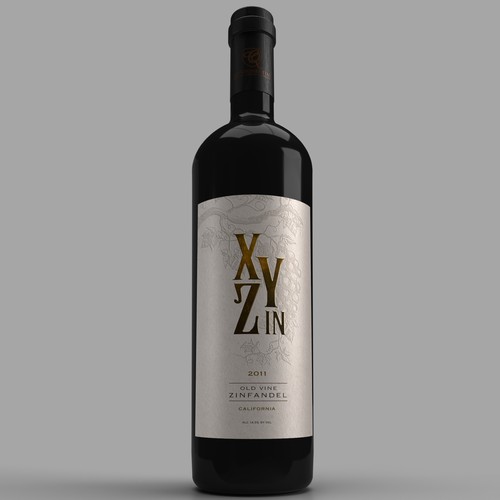 Gothic Old Vine Zinfandel Wine Label Design by sougatacreative