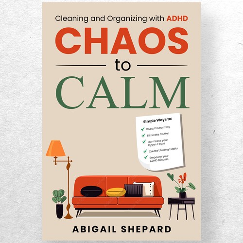 Simple and Empowering book cover for cleaning and organizing Diseño de ryanurz