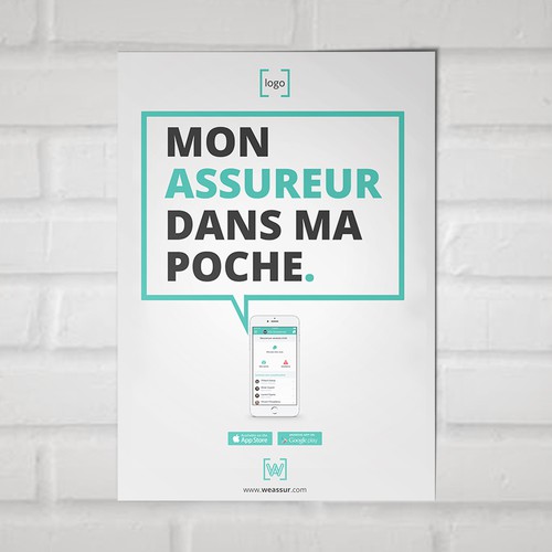 Gewinner des Wettbewerbs „Créer une affiche design pour WeAssur“ in der Kategorie Plakat von les slasheurs