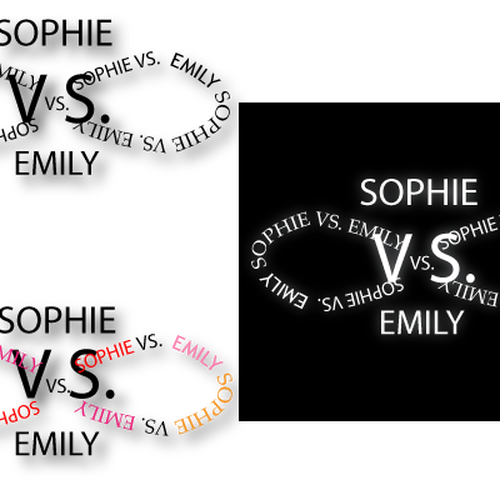 Create the next logo for Sophie VS. Emily デザイン by Qwertiez