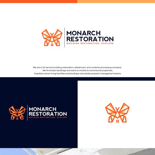 Design a modern clean logo package for a restoration company Design by Danny A