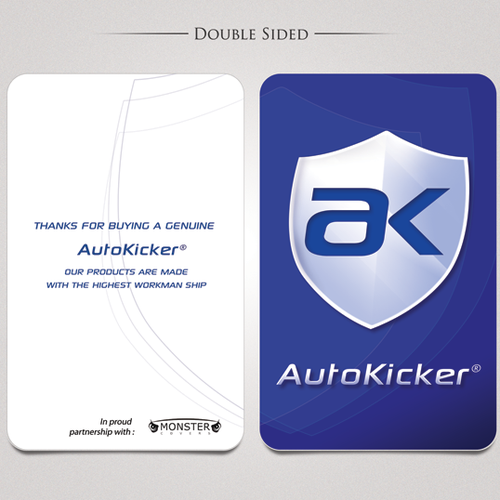 art or illustration for Create Card for Autokicker® to include in products ! Diseño de ponky21