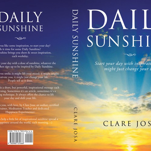 Design Daily Sunshine Book Cover - help people feel inspired, every day, and perhaps even change the world! di line14