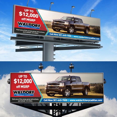 Waldorf Chevy catchy billboard | Signage contest