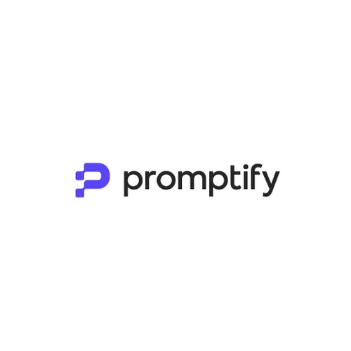 Modern, Simple and Sleek Logo for Promptify.com Design by playflowstudio