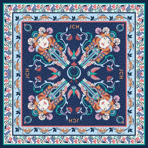 Designs | Pattern for silk scarf | Illustration or graphics contest