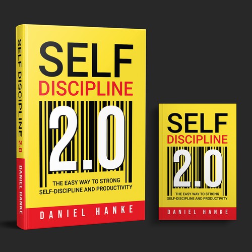 Book cover for a book about SELF-DISCIPLINE Design by DZINEstudio™