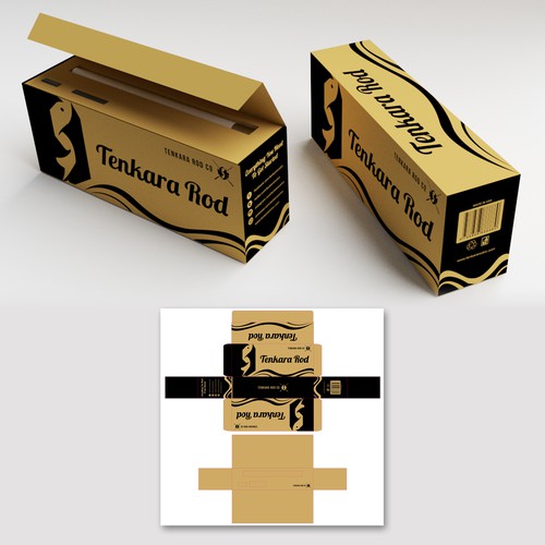 Packaging for fly fishing rod. Product packaging contest