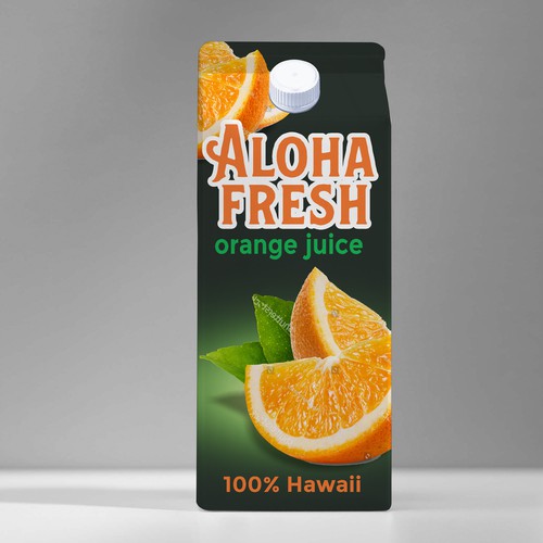 ALOHA FRESH JUICE & TEA Design by neoflexdesign