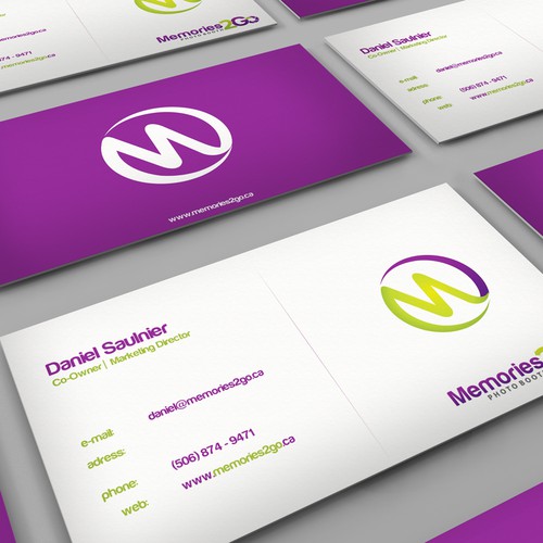 Create a business card for Luxurious Photo Booth Rentals! Design by N.Rc