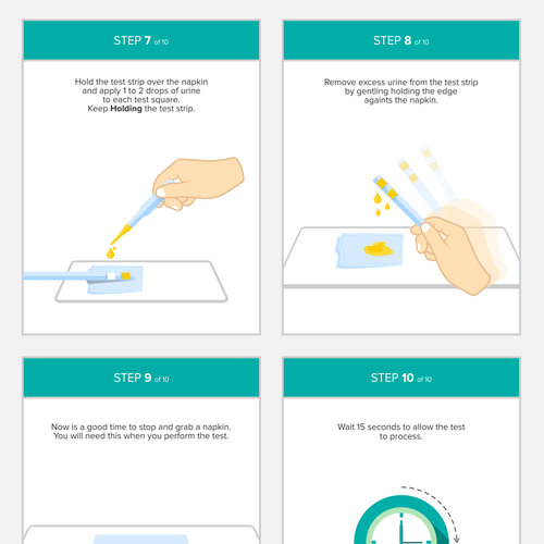 Design by Romy Tan titled "Create graphics and icons for disruptive in-home consumer diagnostics company"
