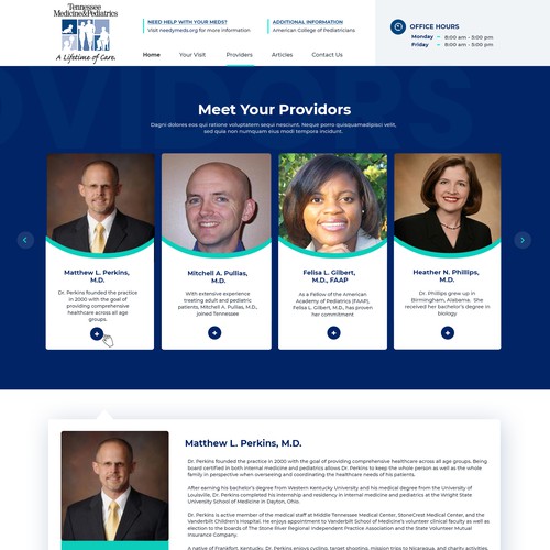 Designs Attention grabbing design to target young parents! Web page