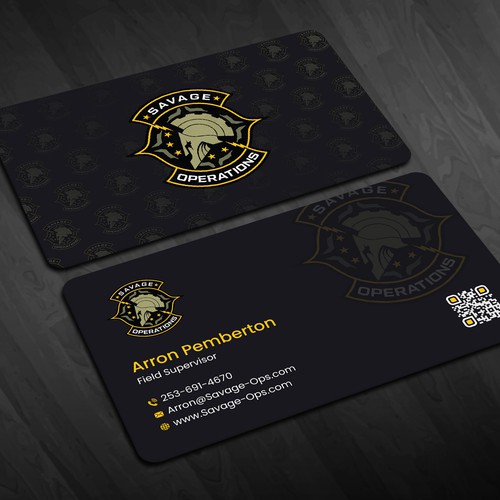 Business Card & Letterhead for Armed Security Agency Design by Design_SKR