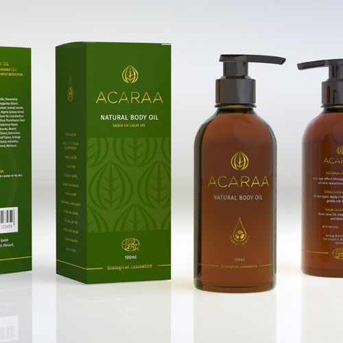 Creative Packaging Design for Natural Cosmetic Line Design by Floating Baron