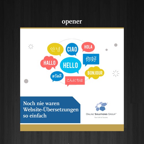 Banner Ads for Translation Tool Design by creativestardesigner