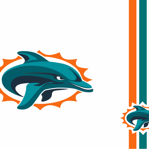 Design 99designs community contest: Help the Miami Dolphins NFL team re-design its logo! di TimZilla