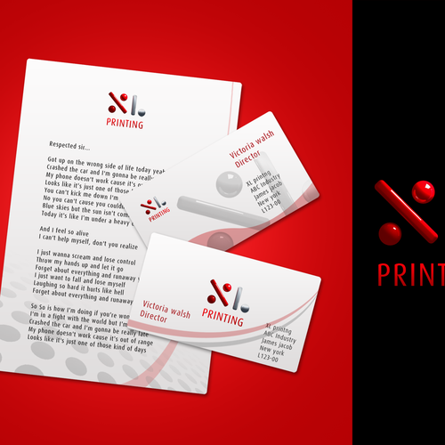 Printing Company require Logo,letterhead,Business card design Design by JLM