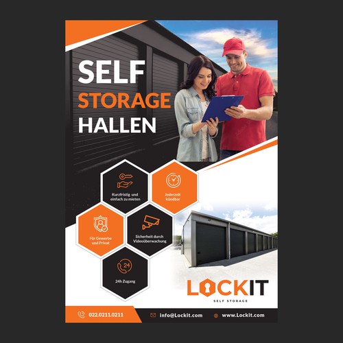Gestalte ein Flyer Design für Selfstorage Hallen Design by D Better Design