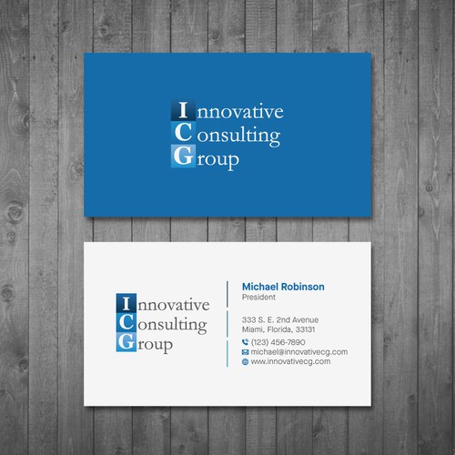 ICG Business Cards Design by Tcmenk