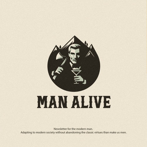 Powerful Logo Design For Men's Newsletter Design by Creative Spirit ®