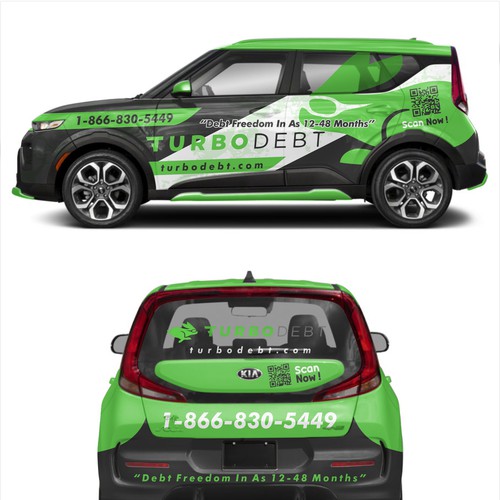 Kia Soul Car Wrap Design for Hot Fintech Startup Réalisé par dnite