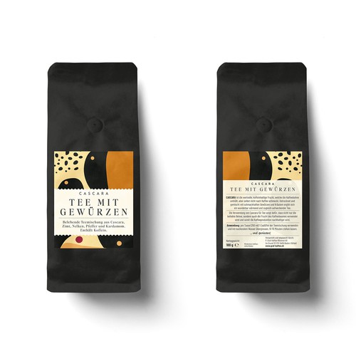 Cascara tea label-ontwerp door MKaufhold