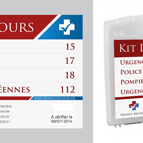 Etiquette pour le premiers secours Design by byBeatrice