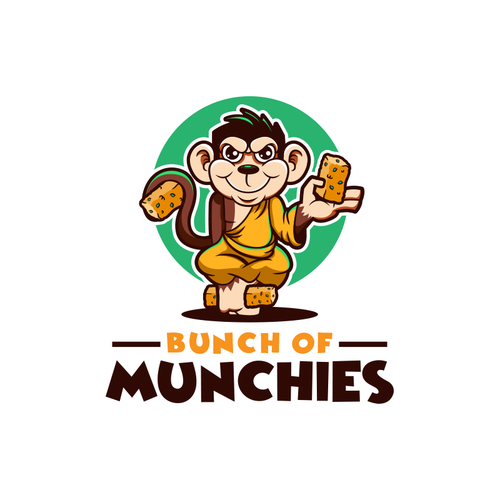 Design a creative logo for a dessert company called Bunch of Munchies ...