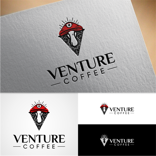 Venture coffee is a newly established coffee company seeking a psychedelic inspired logo! Design by Spidol clasic