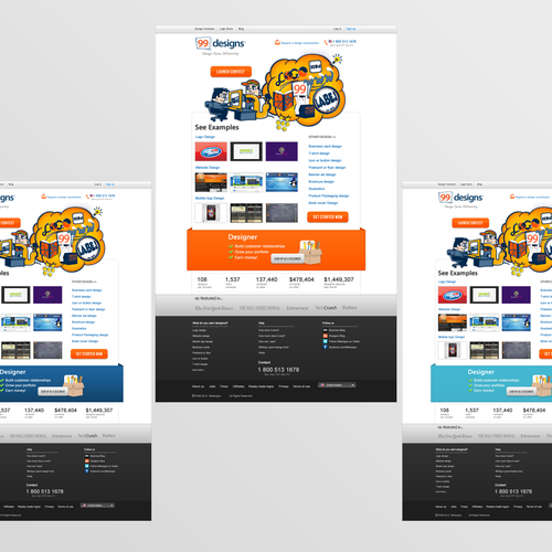 Diseño de 99designs Homepage Redesign Contest de QbL