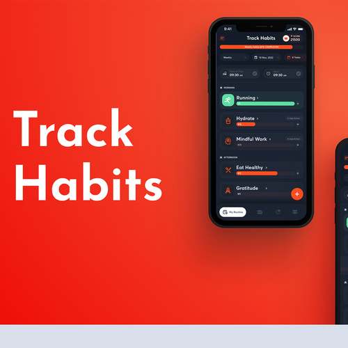 Main Screen for the #1 Self Improvement App int he World Design by Nikolay*