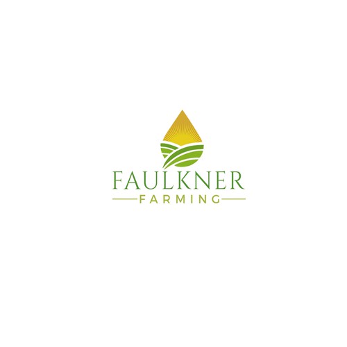 Sustainable & Regenerative Farming Logo and design work "Faulkner Farming" Design by Deep Concept™️