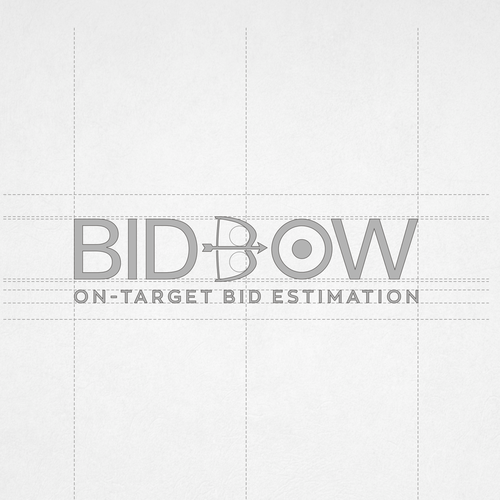 Logo for a construction bidding software product, design concept of "bow, arrow and target" Design by Equipe.X7