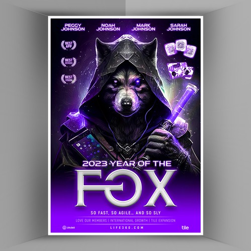 Design di Life360 2023 Year of the Fox Poster di Doryan Design