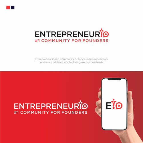 NEW LOGO: Entrepreneur.io - Entrepreneurs Helping Entrepreneurs Design by brightshine