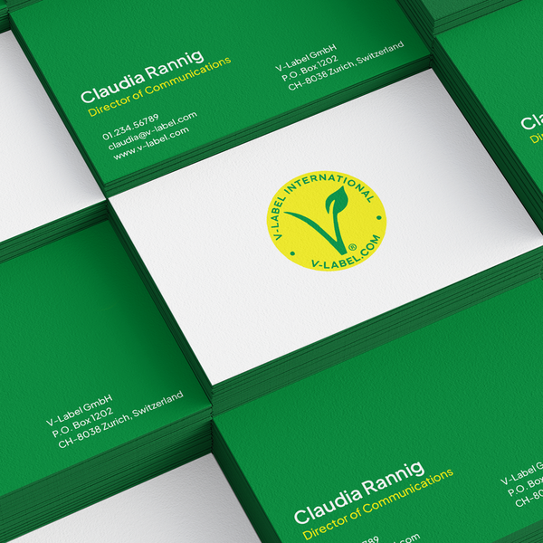 Design by HyperMode™ titled "V-Label Business Card"