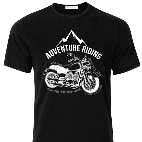 Create a classy motorcycle tshirt design for the adventure touring niche! Tshirt contest