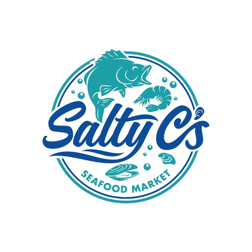 Designs | Island seafood market seeks fun, fresh, colorful logo | Logo ...