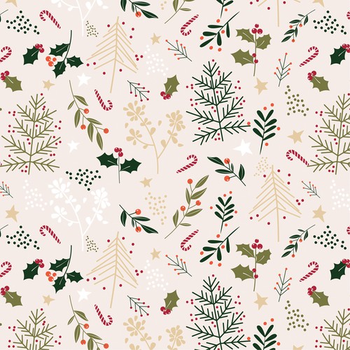 Christmas Patterns Design by Fran.illus